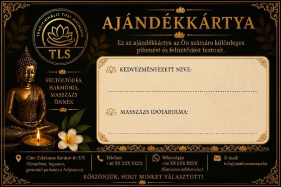 TLS Thai Masszázs ajándékutalvány